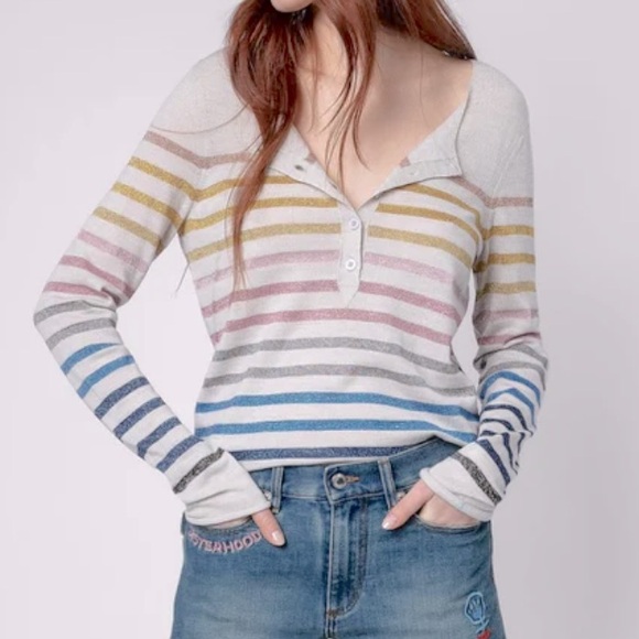 Zadig & Voltaire Sweaters - ZADIG & VOLTAIRE LUREX HILA SWEATER